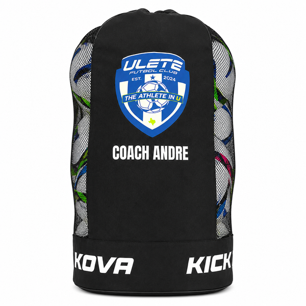 Kickova Soccer Ball Bag – Holds 12 Size 5 Soccer Balls -Customizable