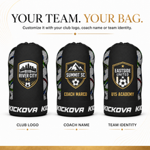 Kickova Soccer Ball Bag – Holds 12 Size 5 Soccer Balls -Customizable