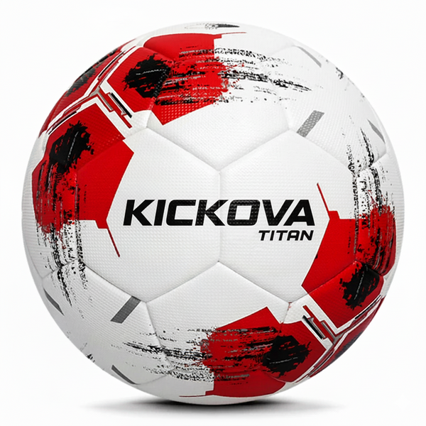 Kickova Titan Red - Size 5 Soccer Ball