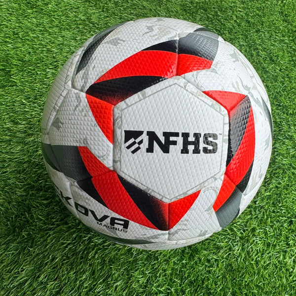 KICKOVA Magnus Size 5 Thermal Bonded Soccer Ball - Red - NFHS Approved